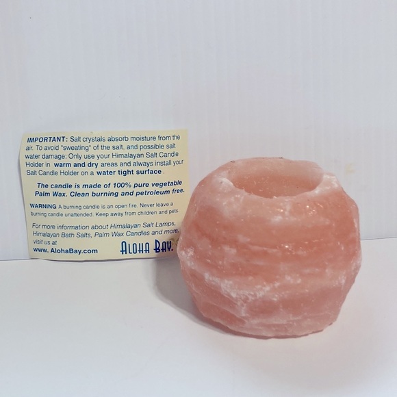 Himalayan Salt Crystal Rock Tealight Candleholder 1.6 oz - Picture 6 of 15